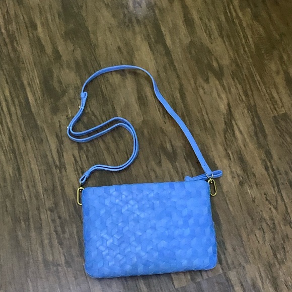 Madewell the puff crossbody bag woven leather edition - Picture 1 of 15